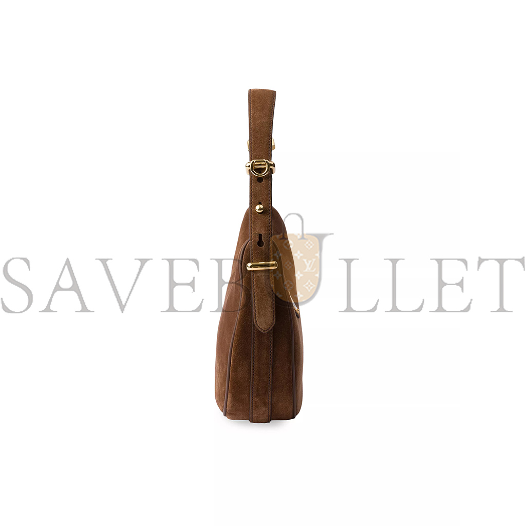 Pra*a arquÉ suede shoulder bag 1bc194 (22*18*6cm)